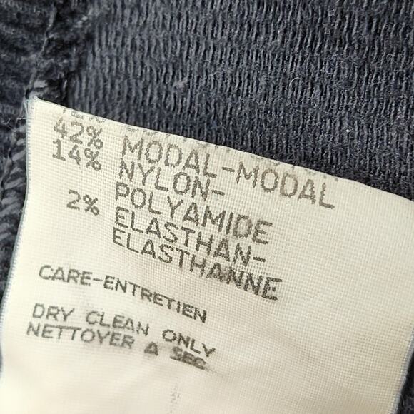 Bogner Women's Corduroy Unlined Black Cotton Blend Stirrup Pants Size 8 - Picture 4 of 6